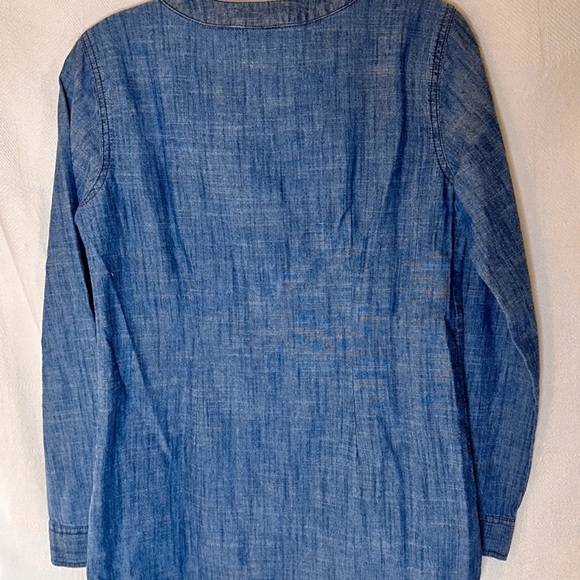 Van Heusen Denim Blue Women's Button Down Shirt - Picture 2 of 6